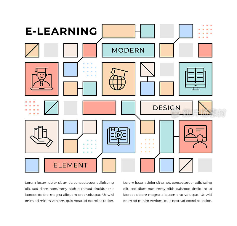 E-Learning Web Banner概念